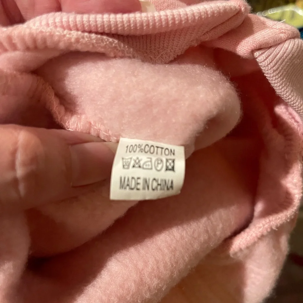 Pink Adidog Pet Hoodie and Pants Set